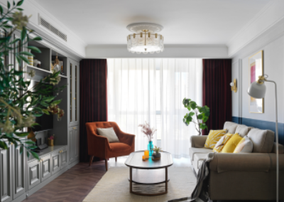 混搭美式二人居，大膽用色的設(shè)計(jì)