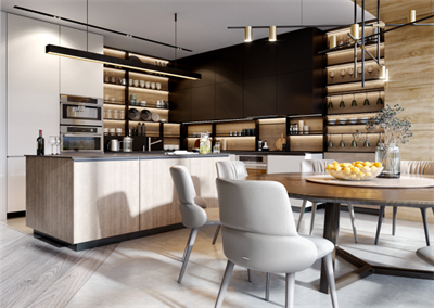 繁華都市中的三居室